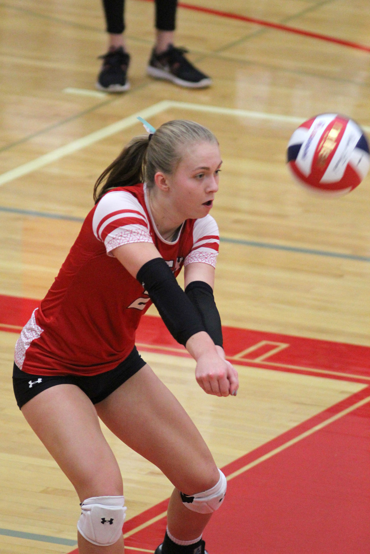 Cameron at Colfax volleyball regionals 10-24-19